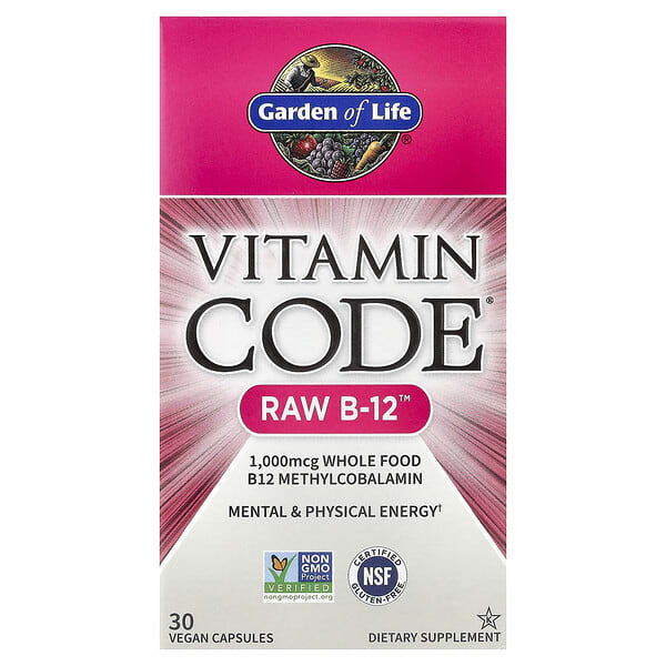 Garden of Life, Vitamin Code®, RAW B-12™, 30 Vegan Capsules