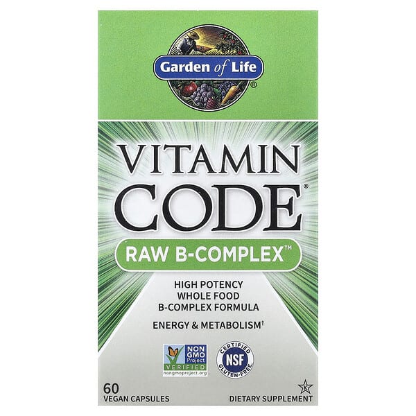 Garden of Life, Vitamin Code®, RAW B-Complex™, 60 Vegan Capsules