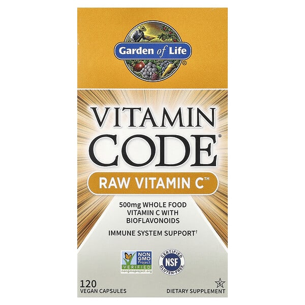 Garden of Life, Vitamin Code®, RAW Vitamin C™, 120 Vegan Capsules