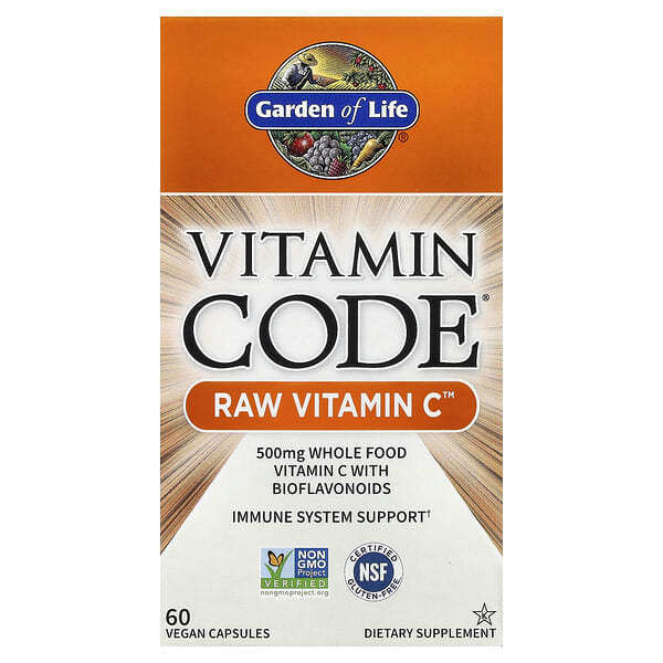 Garden of Life, Vitamin Code®, RAW Vitamin C™, 60 Vegan Capsules
