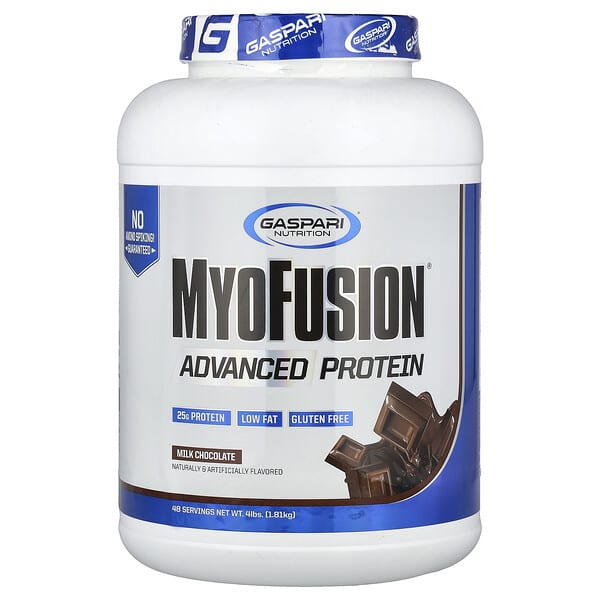 Gaspari Nutrition, MyoFusion®, Advanced Protein, Milk Chocolate, 4 lbs (1.81 kg)