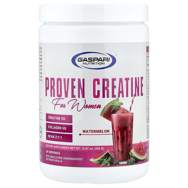 Gaspari Nutrition, Proven Creatine For Women, Watermelon, 15.87 oz (450 g)