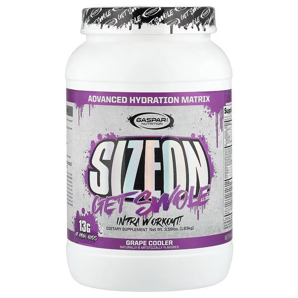 Gaspari Nutrition, SizeOn®, Intra Workout, Grape Cooler, 3.59 lbs (1.63 kg)