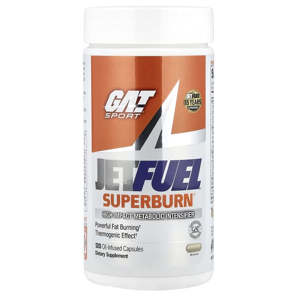 GAT, JetFuel®, Superburn, 120 Oil-Infused Capsules