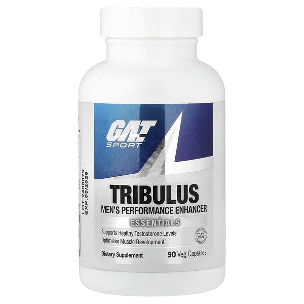 GAT, Tribulus, Men's Performance Enhancer, 90 Veg Capsules (750 mg per Capsule)