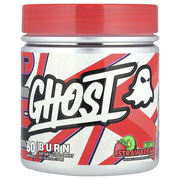 Ghost, Burn, Kiwi Strawberry, 10.6 oz (300 g)