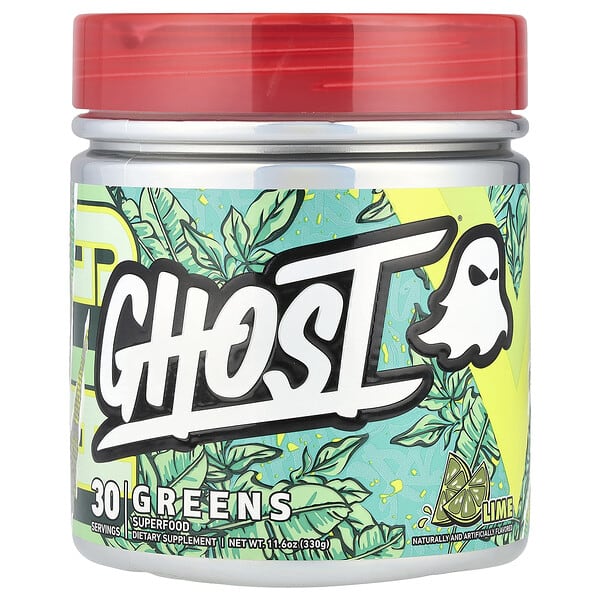 Ghost, Greens, Lime, 11.6 oz (330 g)