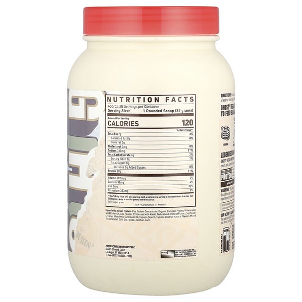 Alternative view of Ghost, Vegan Protein, Chocolate Cereal Milk®, 2.2 lb (980 g)