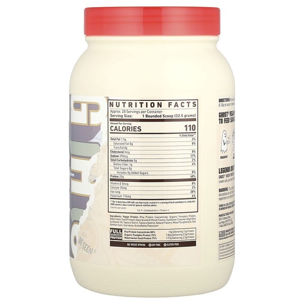 Alternative view of Ghost, Vegan Protein, Pancake Batter, 2 lb (910 g)