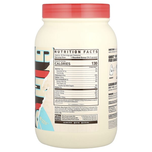 Alternative view of Ghost, Whey Protein, Cereal Milk®, 2 lb (924 g)
