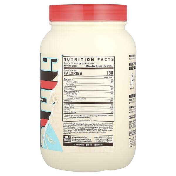 Alternative view of Ghost, Whey Protein, Marshmallow Cereal Milk®, 2 lb (924 g)
