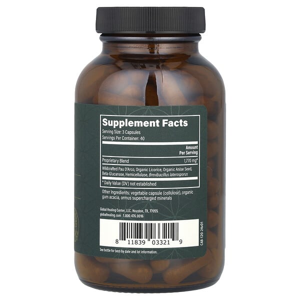 Alternative view of Global Healing, Candida Balance, 120 Capsules