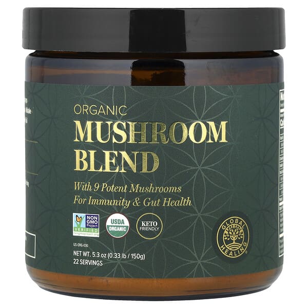 Global Healing, Organic Mushroom Blend, 5.3 oz (150 g)