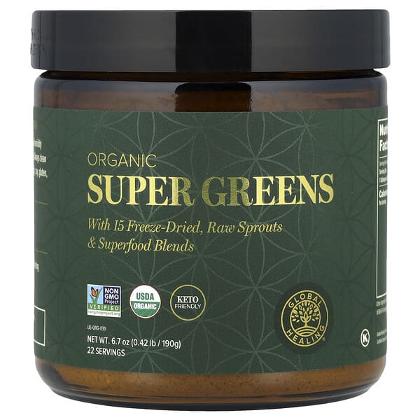 Global Healing, Organic Super Greens, 6.7 oz (190 g)