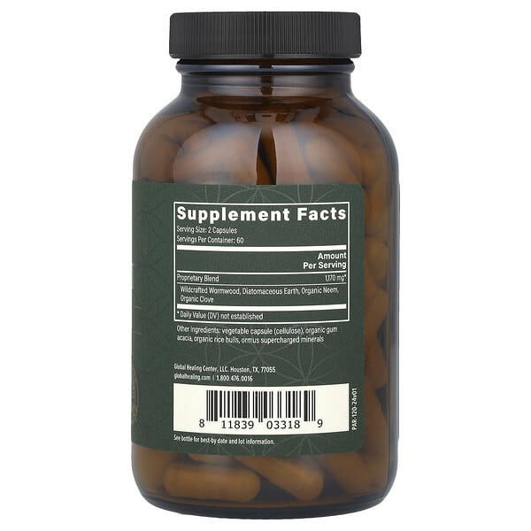 Alternative view of Global Healing, Paratrex® I, Targeted Cleanse, 120 Capsules