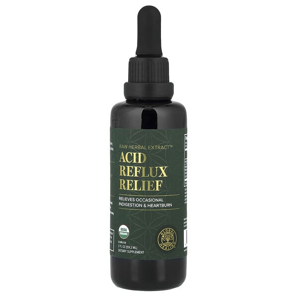 Global Healing, Raw Herbal Extract™, Acid Reflux Relief, 2 fl oz (59.2 ml)