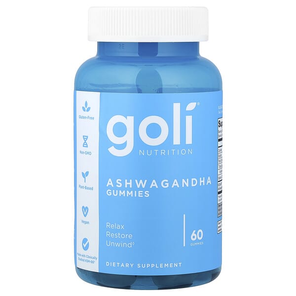 Goli Nutrition, Ashwagandha Gummies, 60 Gummies