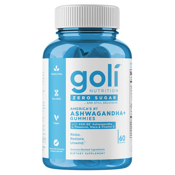 Goli Nutrition, Ashwagandha+ Gummies, 60 Gummies 2 Goli Nutrition, Ashwagandha+ Gummies, 60 Gummies