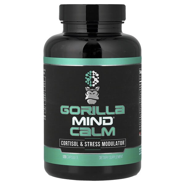 Gorilla Mind, Calm, Cortisol & Stress Modulator, 120 Capsules