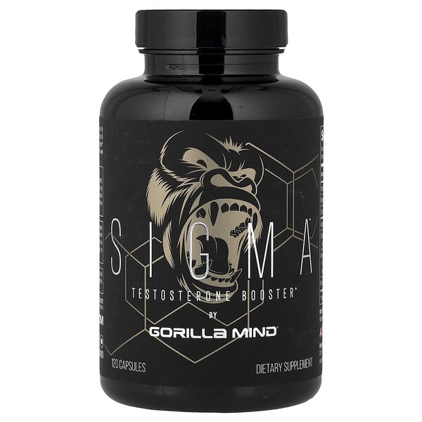Gorilla Mind, Sigma™, Testosterone Booster, 120 Capsules