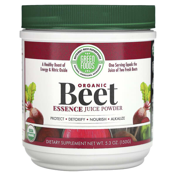 Green Foods, Organic Beet Essence Juice Powder, 5.3 oz (150 g)