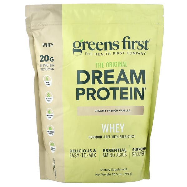 Greens First, Dream Protein™ Whey, Creamy French Vanilla, 26.5 oz (750 g)