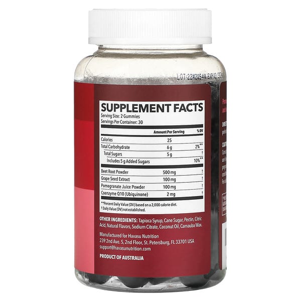 Alternative view of Havasu Nutrition, Beet Root Gummies, Mixed Berry, 60 Gummies
