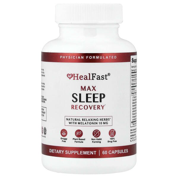 HealFast, Max Sleep Recovery, 60 Capsules 2 HealFast, Max Sleep Recovery, 60 Capsules