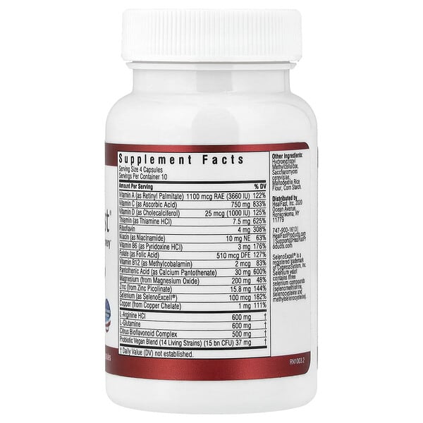 Alternative view of HealFast, Pre-Surgery Nutrition, 40 Plant Based Capsules