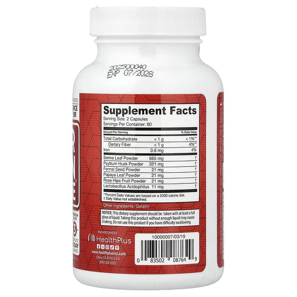 Alternative view of Health Plus, Super Colon Cleanse®, 120 Capsules