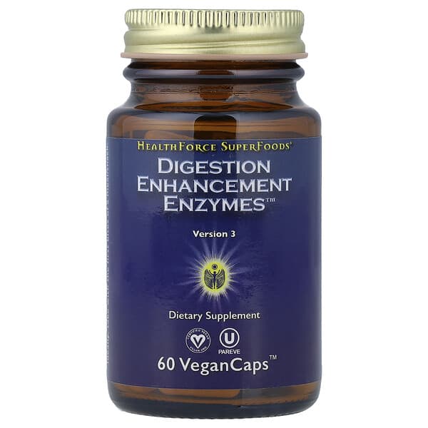 HealthForce Superfoods, Digestion Enhancement Enzymes™, 60 VeganCaps™