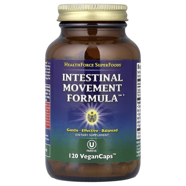 HealthForce Superfoods, Intestinal Movement Formula™, 120 Vegan Caps™