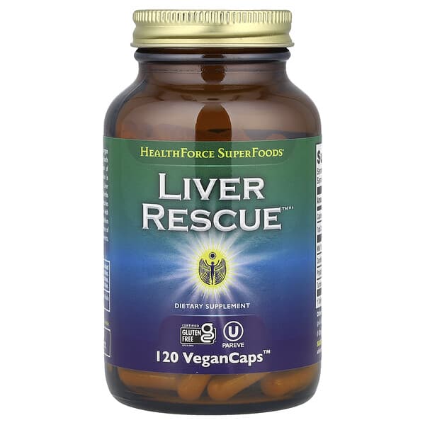 HealthForce Superfoods, Liver Rescue™, 120 Vegan Caps™