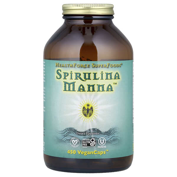 HealthForce Superfoods, Spirulina Manna™, 450 VeganCaps™