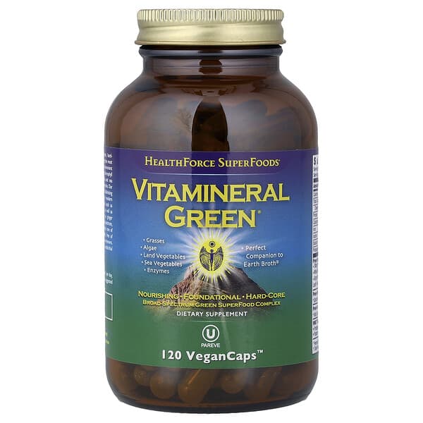 HealthForce Superfoods, Vitamineral Green®, 120 VeganCaps™