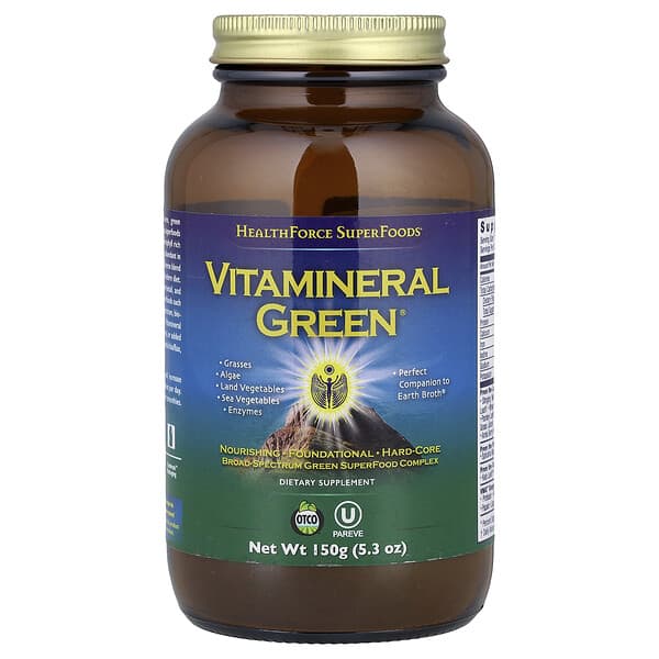 HealthForce Superfoods, Vitamineral Green®, 5.3 oz (150 g)