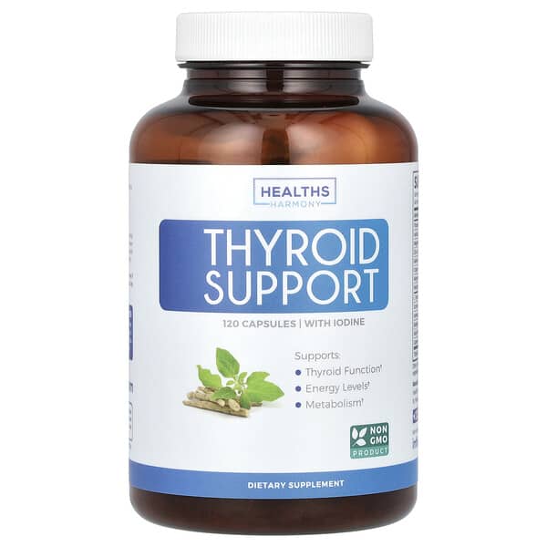 Healths Harmony, Thyroid Support, 120 Capsules 3 Healths Harmony, Thyroid Support, 120 Capsules