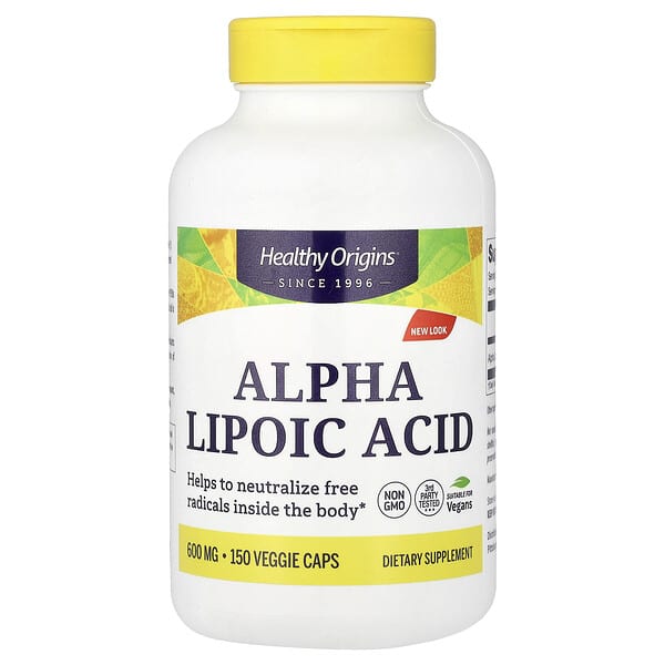 Healthy Origins, Alpha Lipoic Acid, 600 mg, 150 Veggie Caps