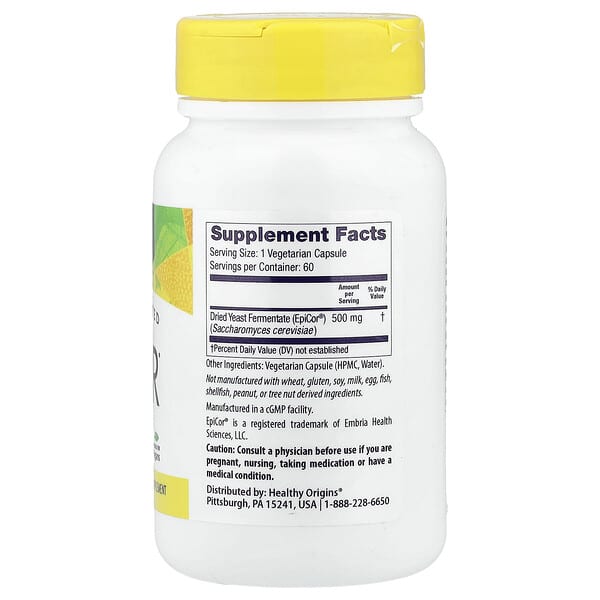 Alternative view of Healthy Origins, EpiCor®, 500 mg, 60 Veggie Caps