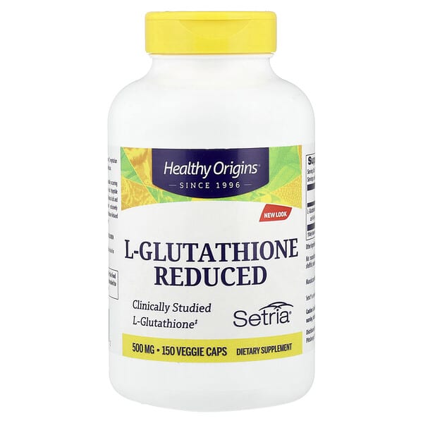 Healthy Origins, L-Glutathione Reduced, 500 mg, 150 Veggie Caps