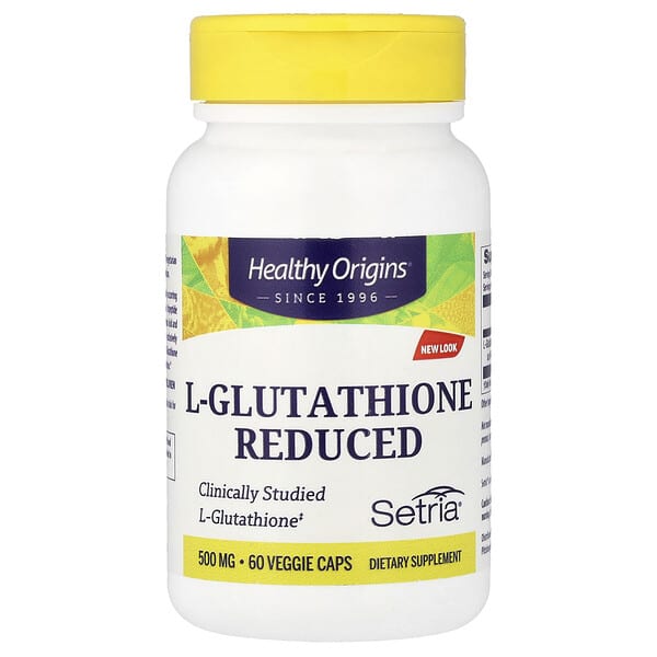 Healthy Origins, L-Glutathione Reduced, 500 mg, 60 Veggie Caps