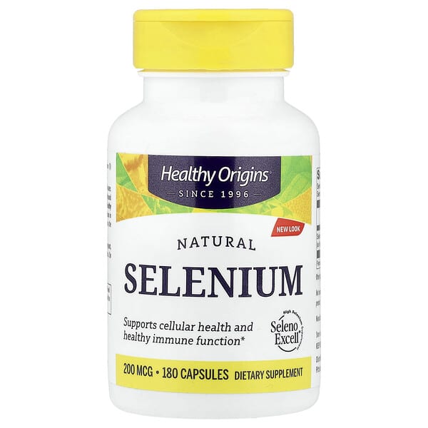 Healthy Origins, Natural Selenium, 200 mcg, 180 Capsules