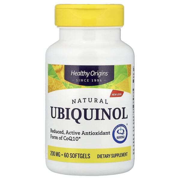 Healthy Origins, Natural, Ubiquinol, 200 mg, 60 Softgels
