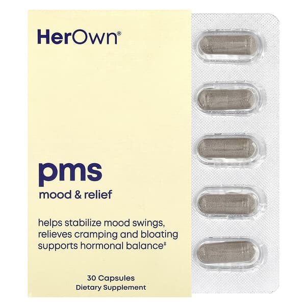 Her Own, PMS, Mood & Relief, 30 Capsules