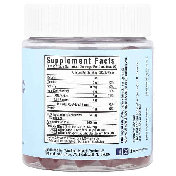 Alternative view of Her Own, Probiotic Gummies, Berry, 60 Gummies