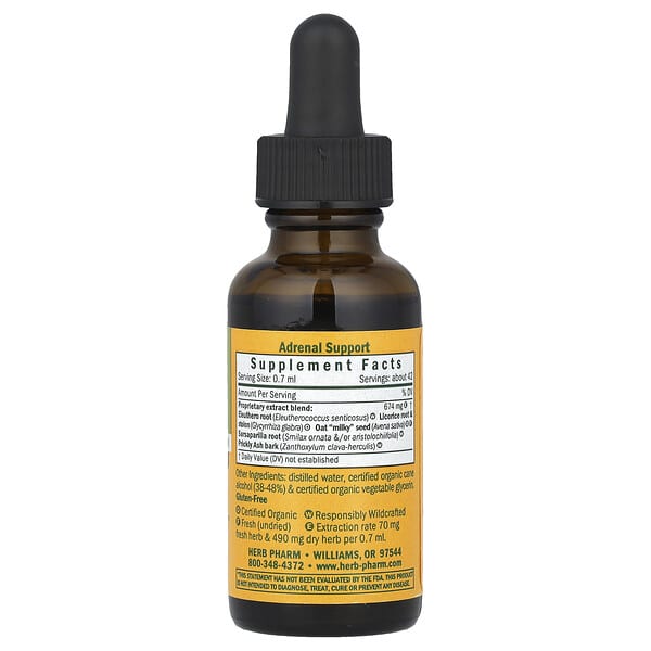 Herb Pharm, Adrenal Support, 1 fl oz (30 ml) 2 Herb Pharm, Adrenal Support, 1 fl oz (30 ml) - Ảnh 2
