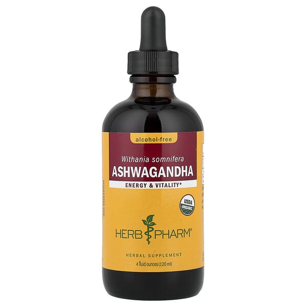 Herb Pharm, Ashwagandha, Alcohol-Free, 4 fl oz (120 ml) 3 Herb Pharm, Ashwagandha, Alcohol-Free, 4 fl oz (120 ml)