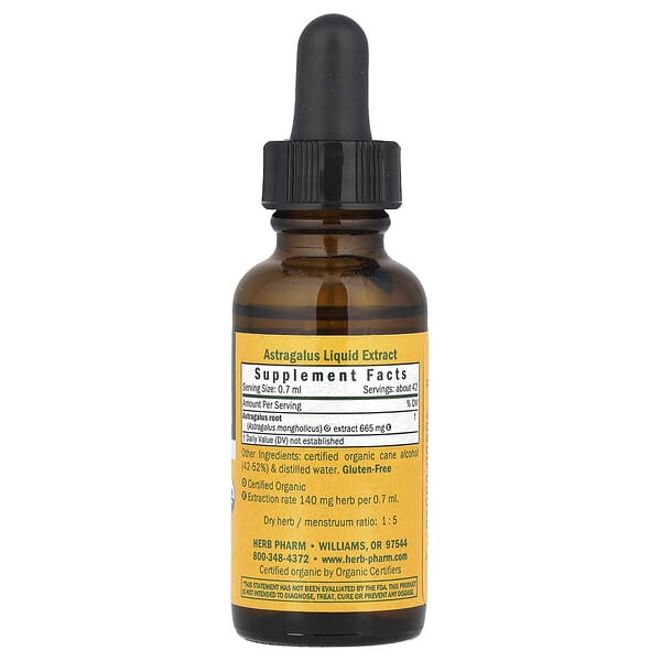 Alternative view of Herb Pharm, Astragalus, 1 fl oz (30 ml)