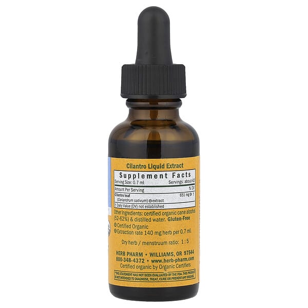 Alternative view of Herb Pharm, Cilantro, 1 fl oz (30 ml)