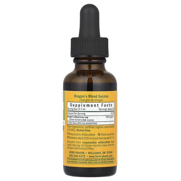 Alternative view of Herb Pharm, Dragon's Blood, 1 fl oz (30 ml)